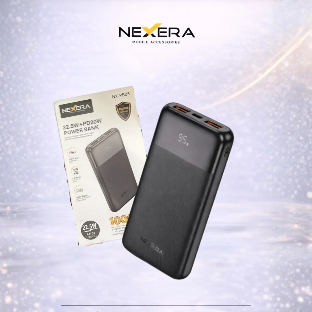 NEXERIA 22.5W + PD20W 10000MAH POWERBANK NX-PB05