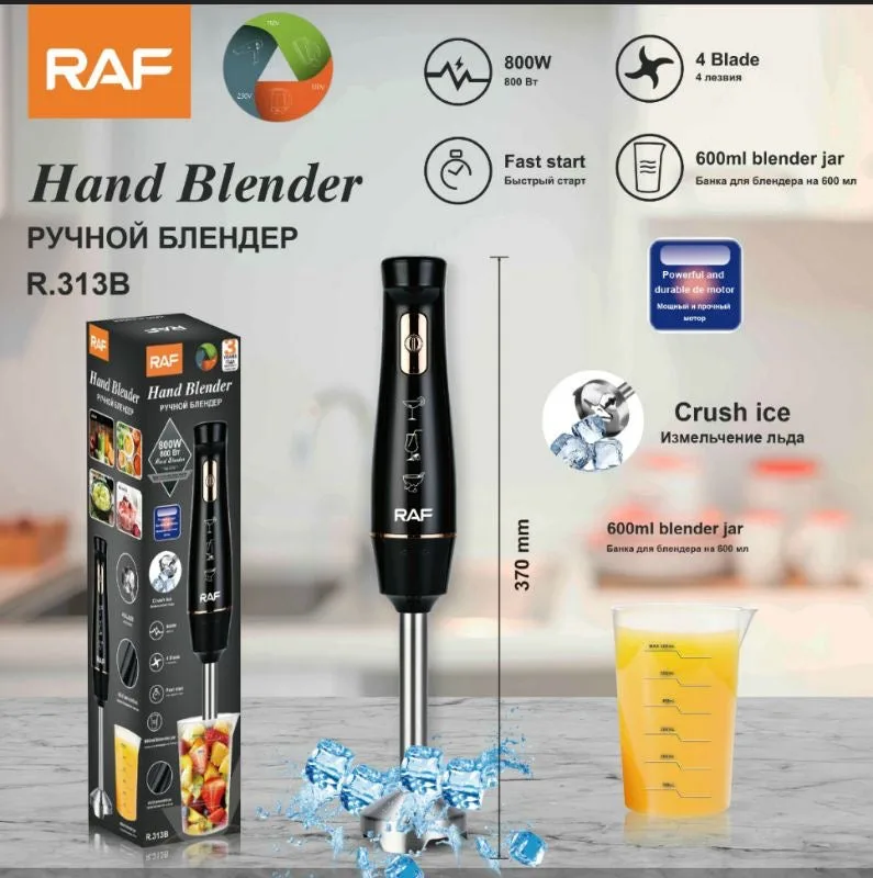 Raf Hand Blender 800W With Free Cup