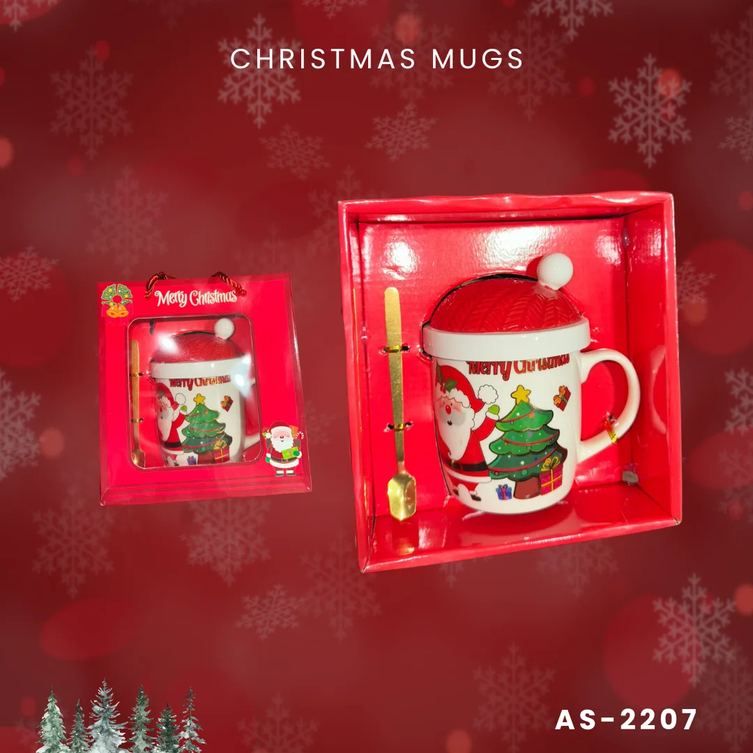 Christmas mug with free spoon 2206-2207