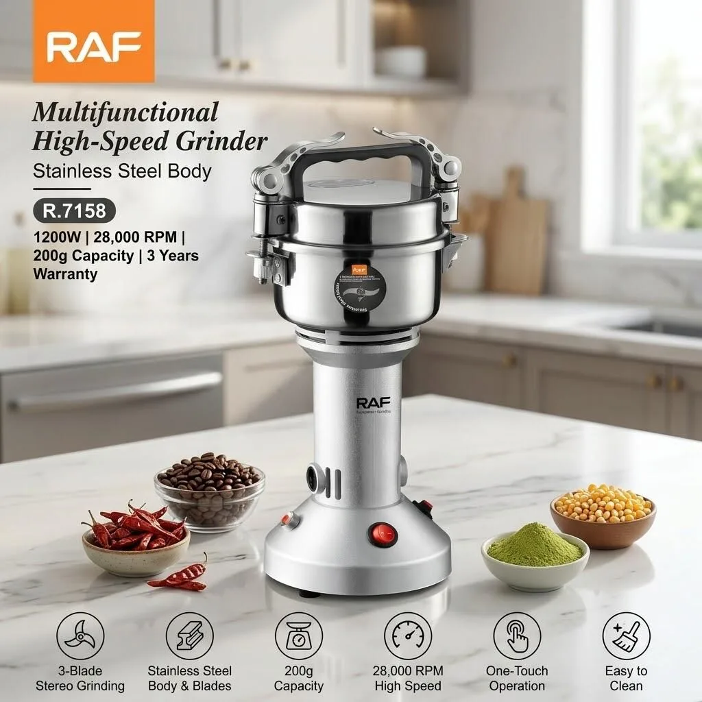 RAF R.7158 Electric Coffee & Spice Grinder 150W