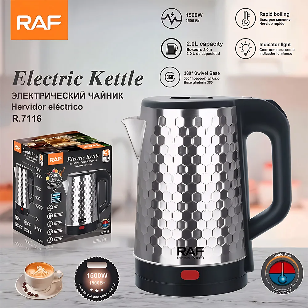 RAF Electric Kettle 2.0L – 1500W R7116