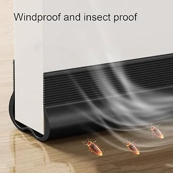 Waterproof Seal Strip Draught Excluder Stopper Door Bottom Guard Double