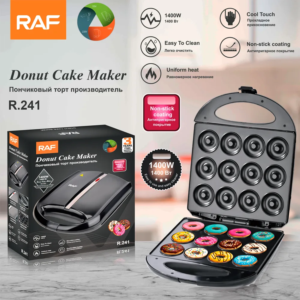 RAF Donut maker 12 Hole 1400W