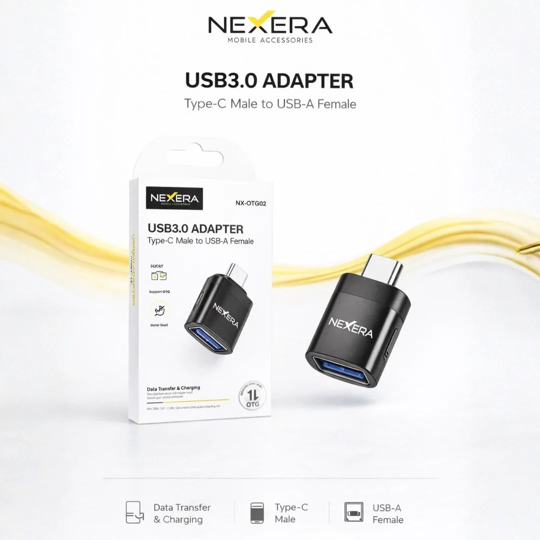 NEXERA Type-C to USB OTG Adapter