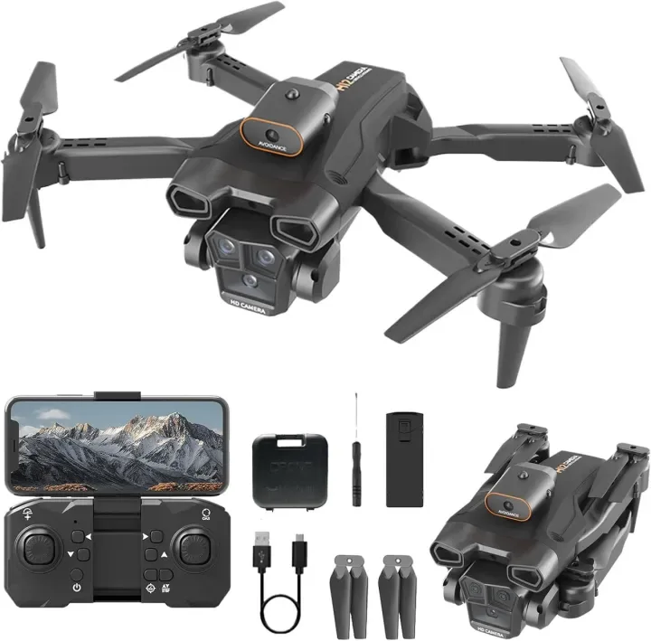 Drone With Dual Camera Wide Angle Optical Flow Quadcopter