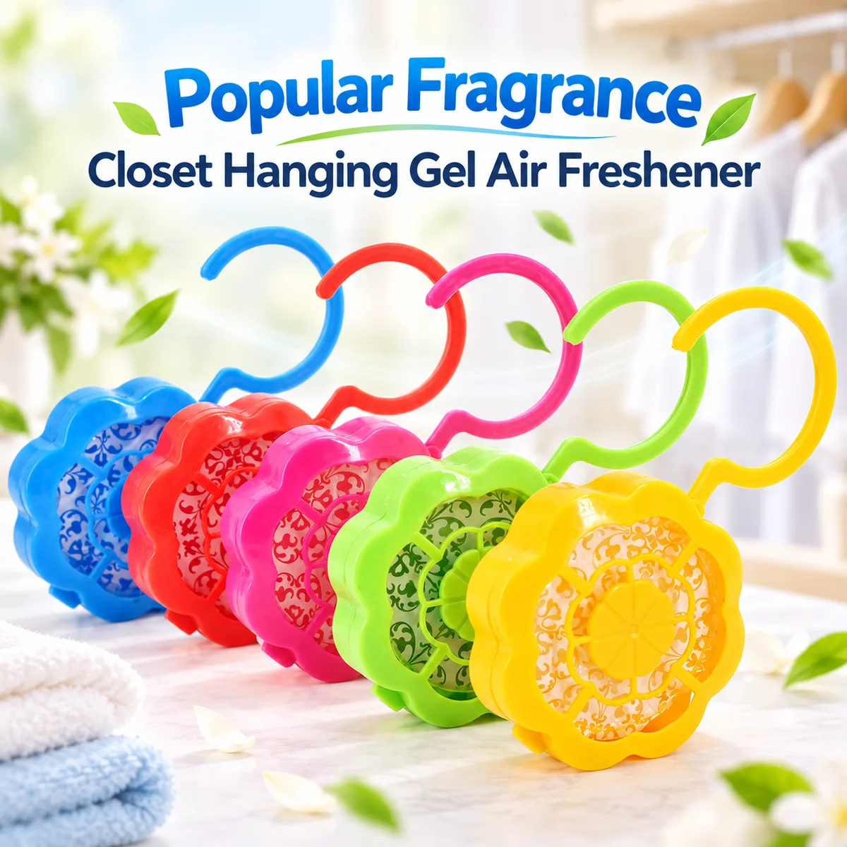Fragrance Closet Hanging Gel Air Freshener Set of 2 pcs