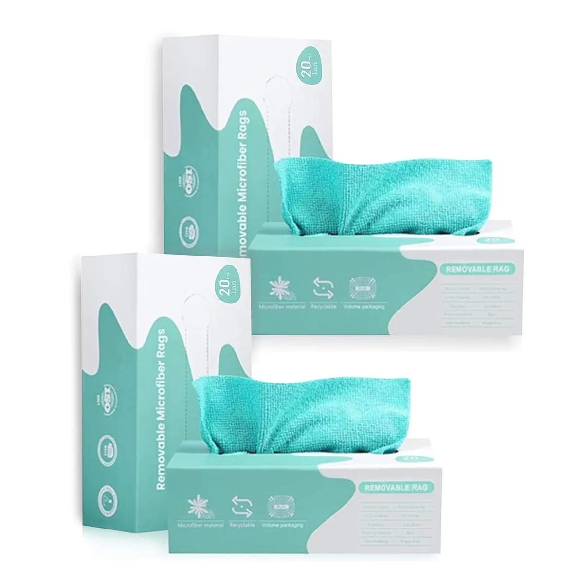 20 Pcs Microfiber Towel Reusable Magic Cleaning Cloth, Washable Multi-Use Cleaning Wipes
