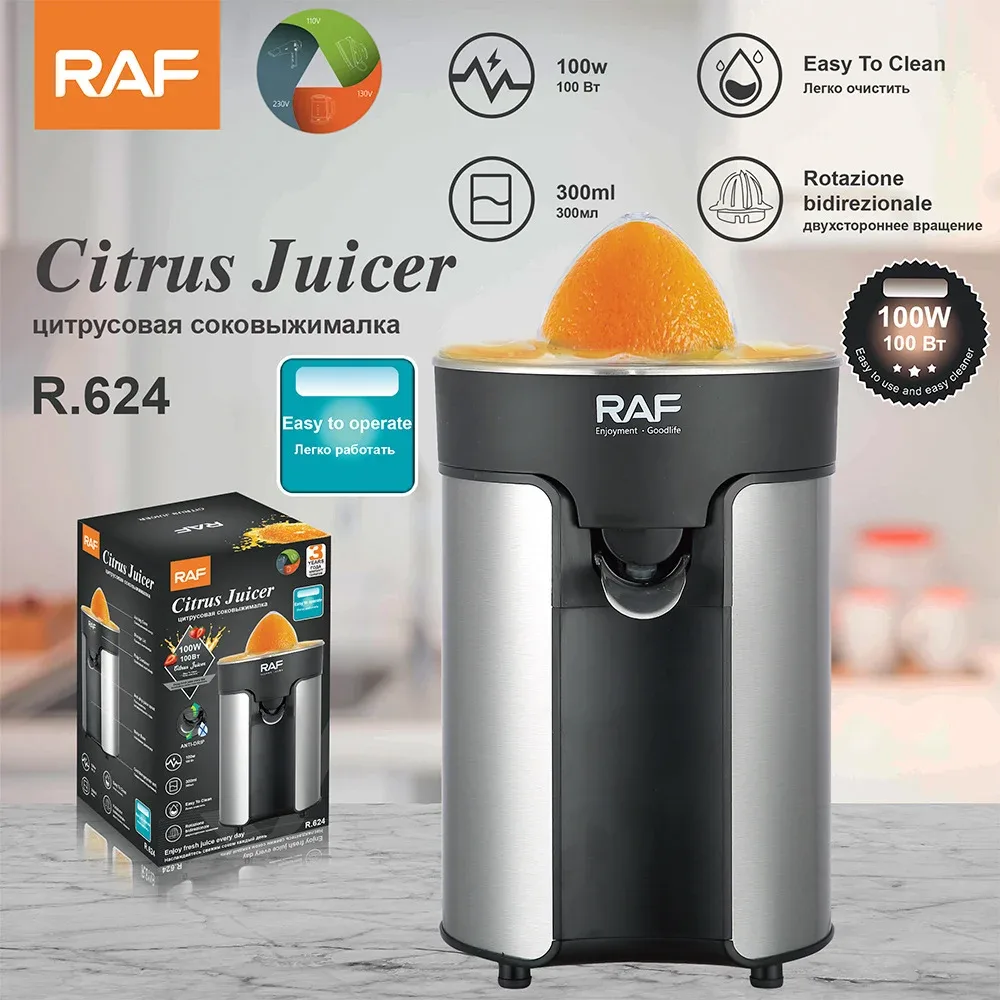 RAF Juicer Orange Juice Squeezer Stainless Steel 180 Watt Fruit Juicer