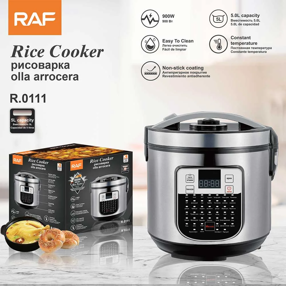 RAF 5L Electric Pressure Rice Cooker And Food Steamer