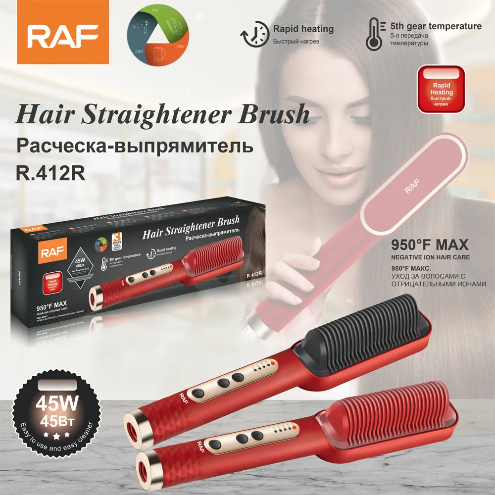 RAF Hair Straightener Brush 45W